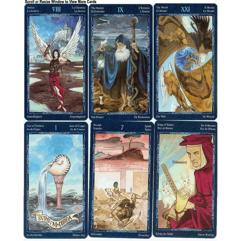 12*7cm Tarot of The Mystic Spiral 78 Pcs Cards