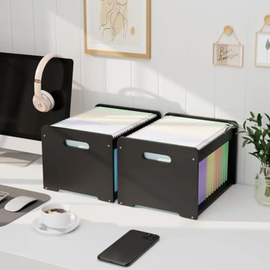 

Набор из 2 бамбуковых подвесных органайзеров для документов, настольный органайзер для файлов формата Letter, деревянный подвесной органайзер для папок, держатель для документов