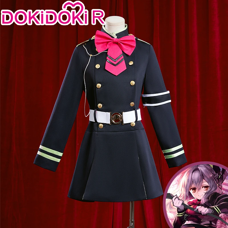 IN STOCK Shinoa Hiiragi Cosplay Costume Anime Seraph Of The End Cosplay【S-2XL】DokiDoki-R Owari no Seraph Cosplay Halloween