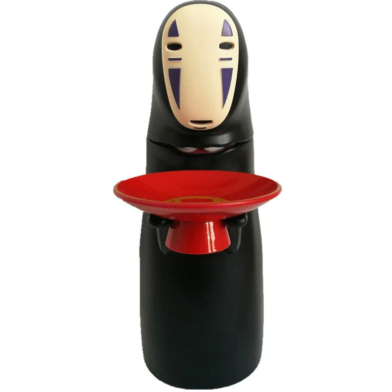 ¡Gran Oferta! Hucha de Anime Japonés del Hombre Sin Rostro, Figura Coleccionable, Hucha Automática que Come Monedas, Regalos de Cumpleaños