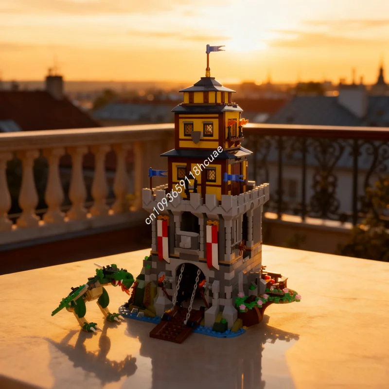 

1388pcs MOC Japanese Medieval Castle Alt Build Model Building Blocks Architecture Christmas Gift Assemble Toy Creative Idea Kids