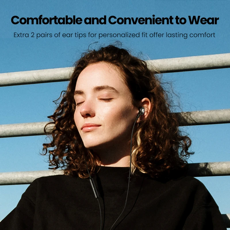 Наушники-вкладыши UGREEN USB Type C, проводные наушники с микрофоном, Hi-Fi стерео наушники для 2021 iPad Pro Samsung Galaxy S21 Google Pixel 5