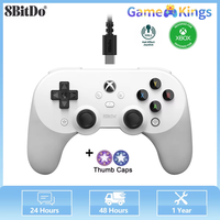 8Bitdo Pro 2 For Xbox Wired Controller Support For Xbox Series X/S,Xbox One,Windows 10/11 Hall Joystick Gamepad