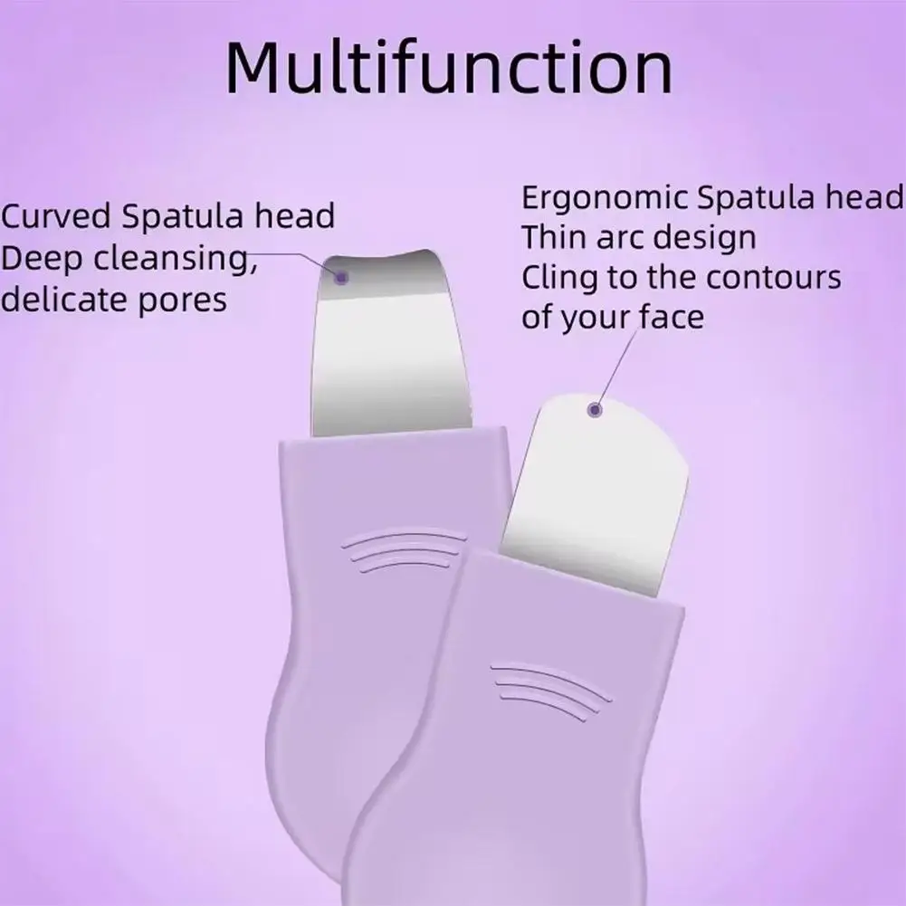 2 em 1 ferramenta de remoção de cravo facial espátula facial nariz removedor de cravo raspador de rosto de silicone para limpeza profunda ferramenta de cuidados com a pele
