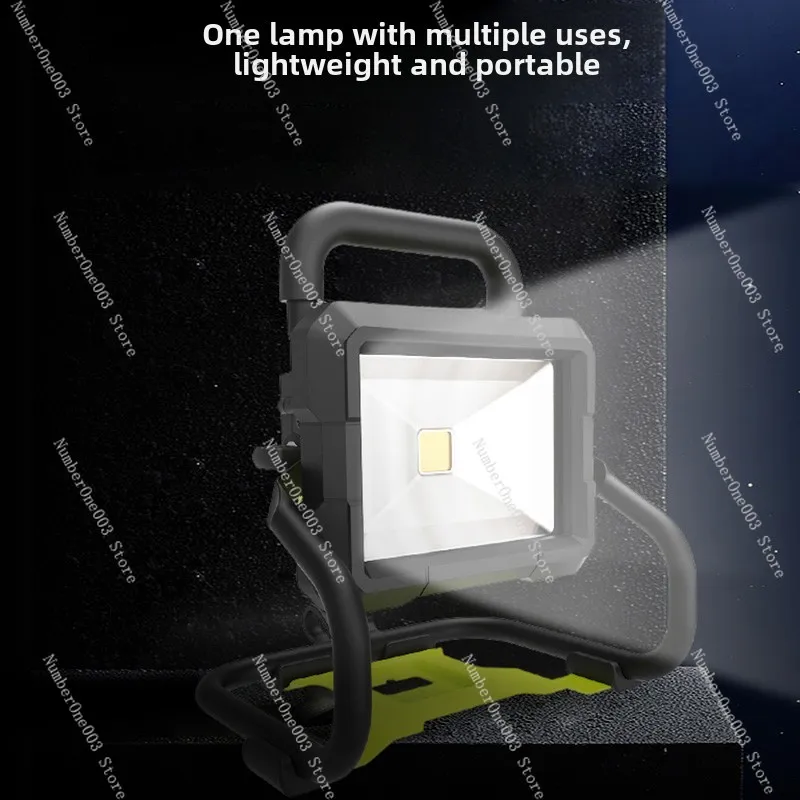 Lithium Battery Spotlight 026 Multifunctional Outdoor Portable Spotlight Portable Rechargeable LED Lighting