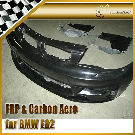 For BMW E82 2 Door Coupe E88 2 Door convertible E87 5 Door Hatch 1 Series Rieger Style Glass Fiber Front Bumper Trim