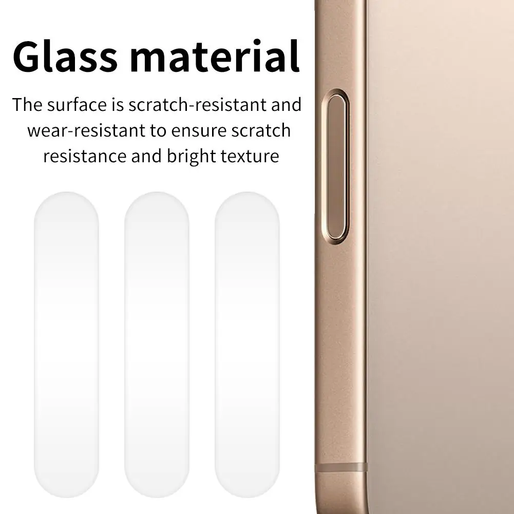 1/2 шт. прозрачная боковая пленка из закаленного стекла для IPhone 16 Pro Max, кнопка управления камерой, защитная пленка для экрана, устойчивая к царапинам