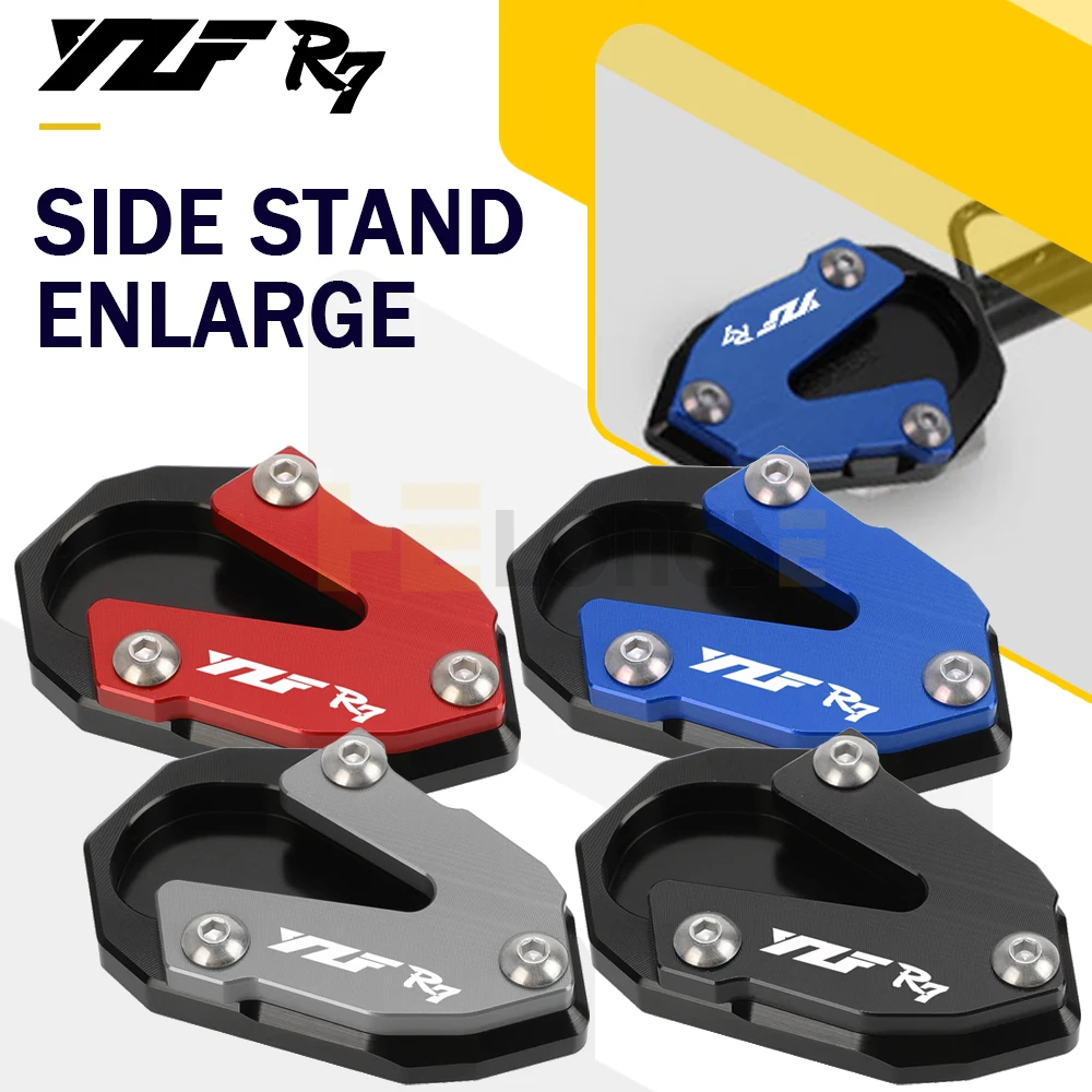 Side Stand Enlarge Pad Kickstand Support Extension Plate FOR YAMAHA YZF R7 YZFR7 YZF-R7 2021 2020 2017 2018 2019 Motorcycle yzf