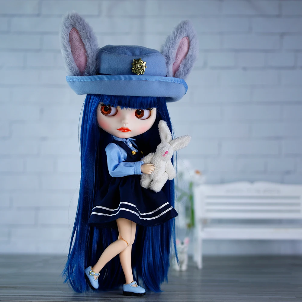 ICY DBS 브라이스 스커트 소녀 코스튬, BJD 화이트 펄 스커트, 귀여운 토끼 세트, 소녀 선물