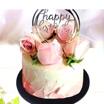 

Cake model flower manual simulation Birthday Plastic Window Show Shooting props Wedding decoration