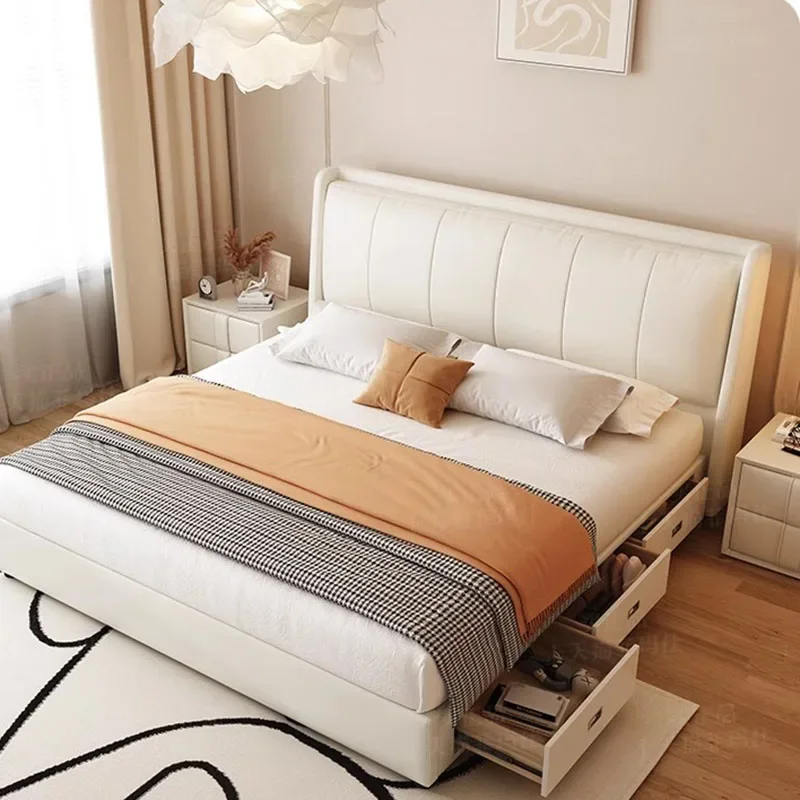 Multifunctional Storage Bed Double Bedroom King Size Luxury Sun Comfortable Space Saving Bed Cheap Muebles Unique Furniture