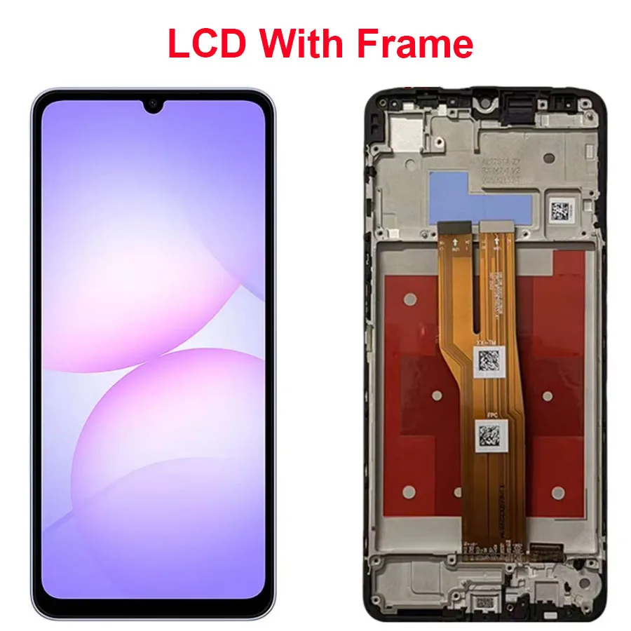 Tela LCD de 6,7'' para Samsung Galaxy A07 4G com Painel Touch e Digitalizador - Peça de Reposição para Samsung A07 4G A075 com Aro