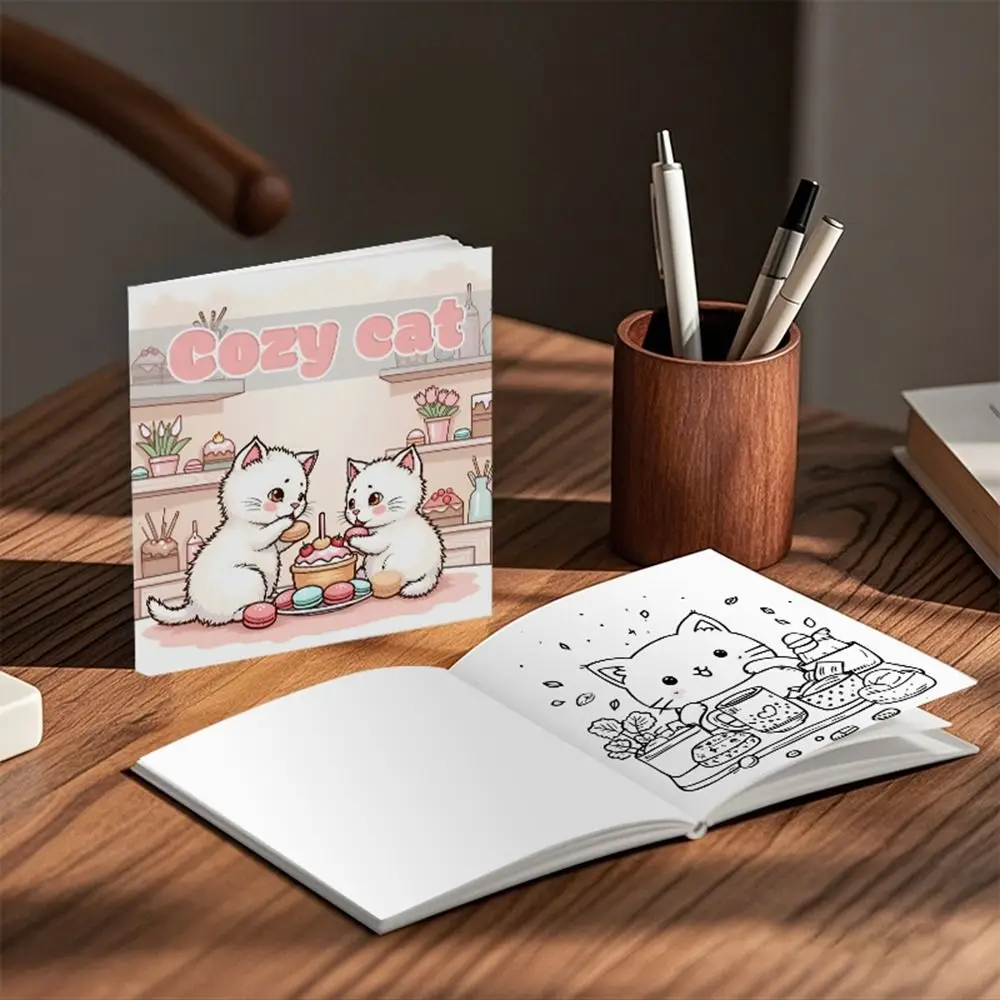 Creative Cartoon Coloring Book Stress Relief Painting Gift Paperback Educational Montessori Drawing Toy for Adults And Teens