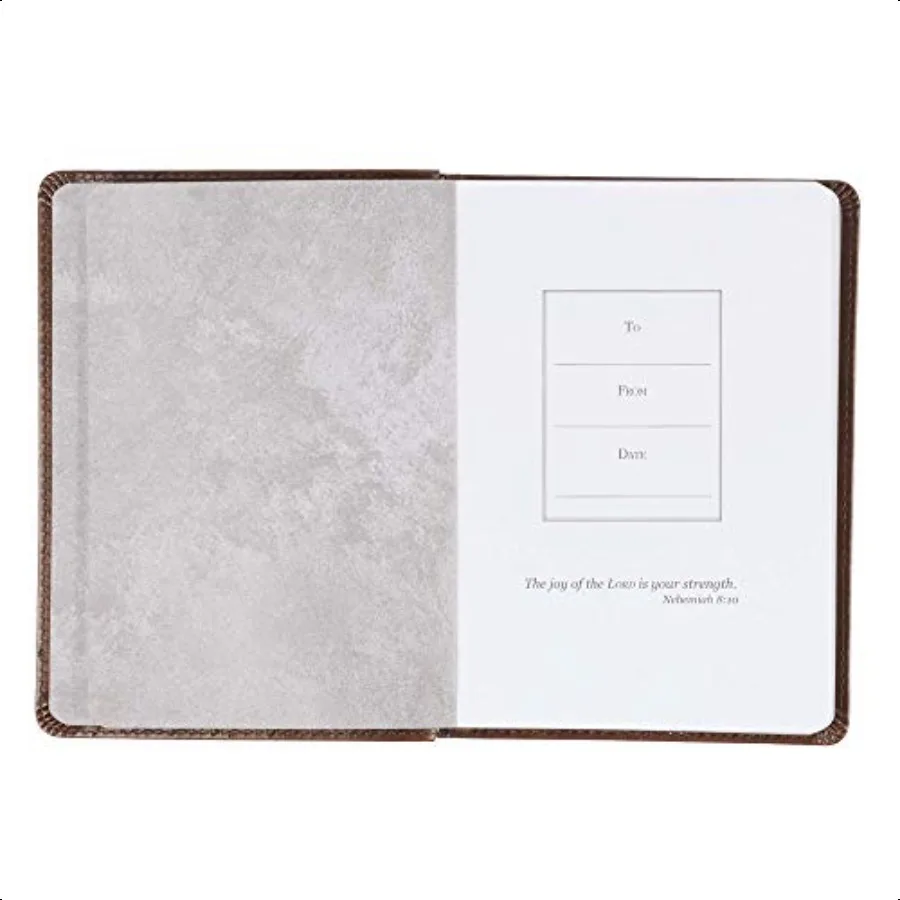 Regalos de arte cristiano Diario de piel sintética marrón para séos los planes Jeremías 29:11 Versículo de la Biblia Inspiration Flexcover de tamaño manual