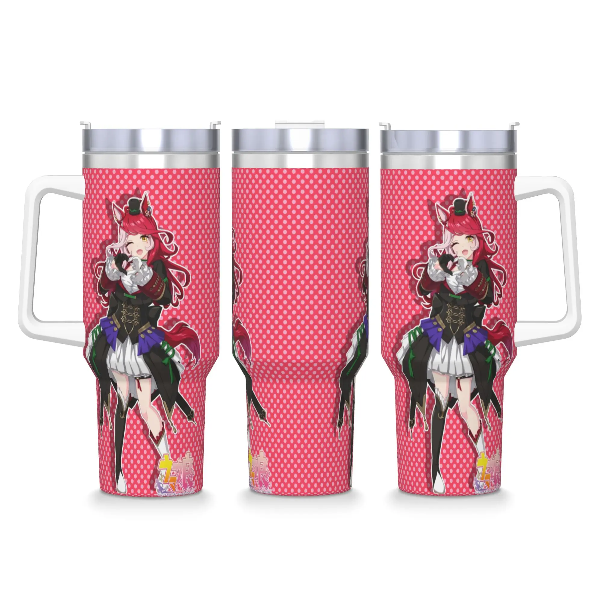 Loves Only You UmaMusume Pretty Derby Stainless Steel Tumbler  Beach Car Mugs 40oz Thermal Mug Portable Cold Drink Milk Bottle