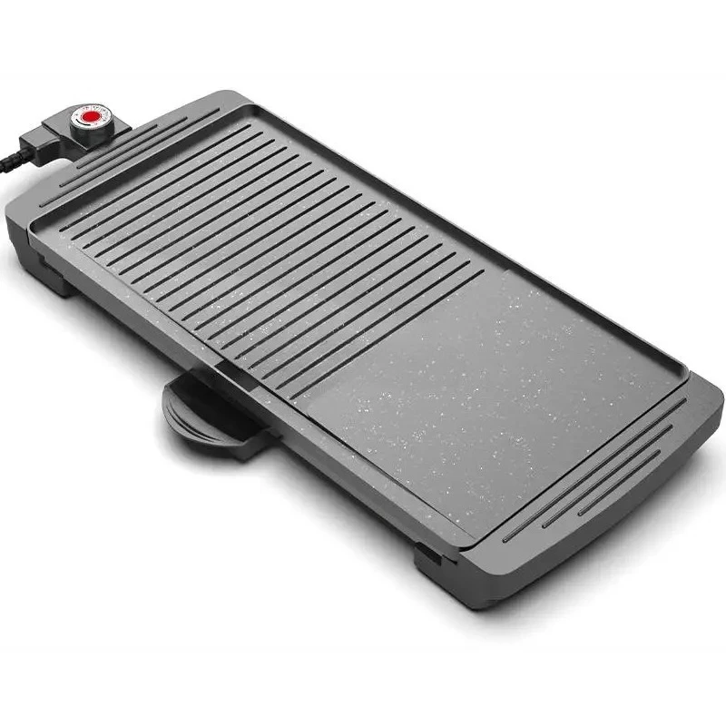 Household Smokeless Barbecue Machine Oven Baking Tray Electric Hot Plate Teppanyaki 220V Multifunctional Electric Barbecue Grill