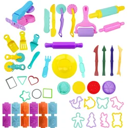 Children DIY Plasticine Mold Modeling Clay Accessories Playdough Tool Kit Plastic Set Knife Mold Kids Educational Toys Gifts