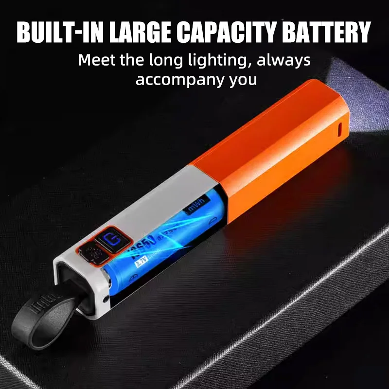 New 1500 mah zooming camping flashlight Emergency portable long range mini plastic rechargeable flashlight