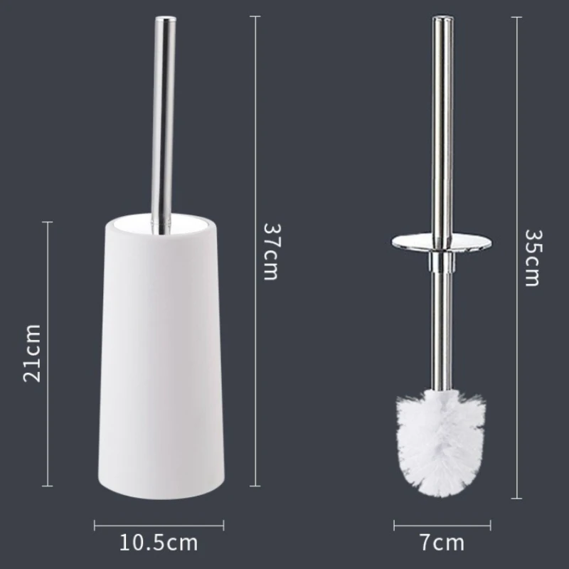 Escobilla de baño dorada de estilo nórdico con soporte, juego de limpieza de baño moderno, base antideslizante, escobilla de WC para el baño del hogar