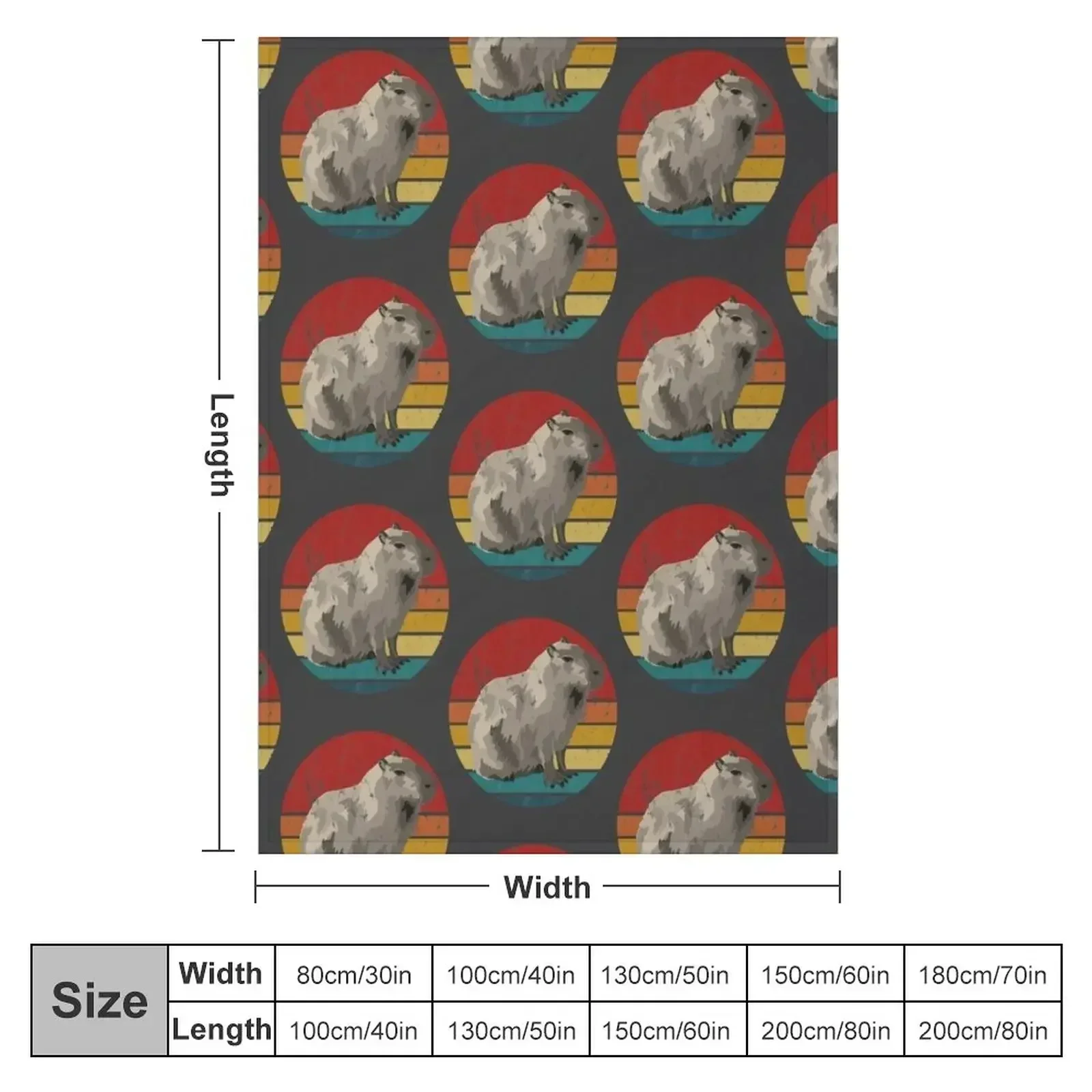 Capybara Sunset Throw Blanket Thermal For Sofa Thin Designers Sleeping Bag Blankets