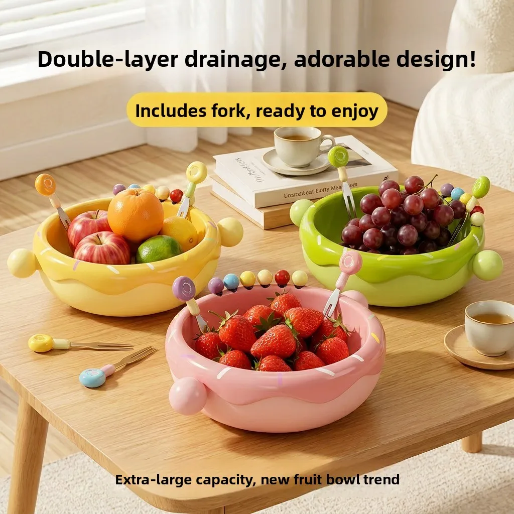 new-2026-fruit-bowl-with-fork-draining-design-living-room-coffee-table-salad-bowl-plastic-cartoon-pattern-round