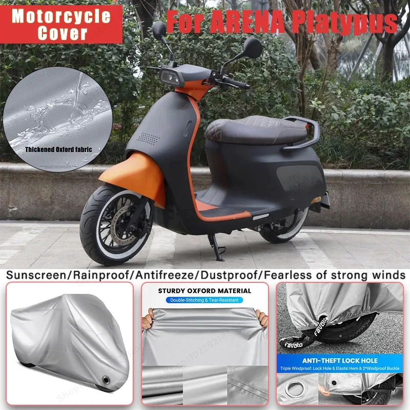 

For ARENA Platypus No Ear Motorcycle Cover - Outdoor Full Body Protection, Waterproof Dustproof Heat-Resistant Moto Accessories