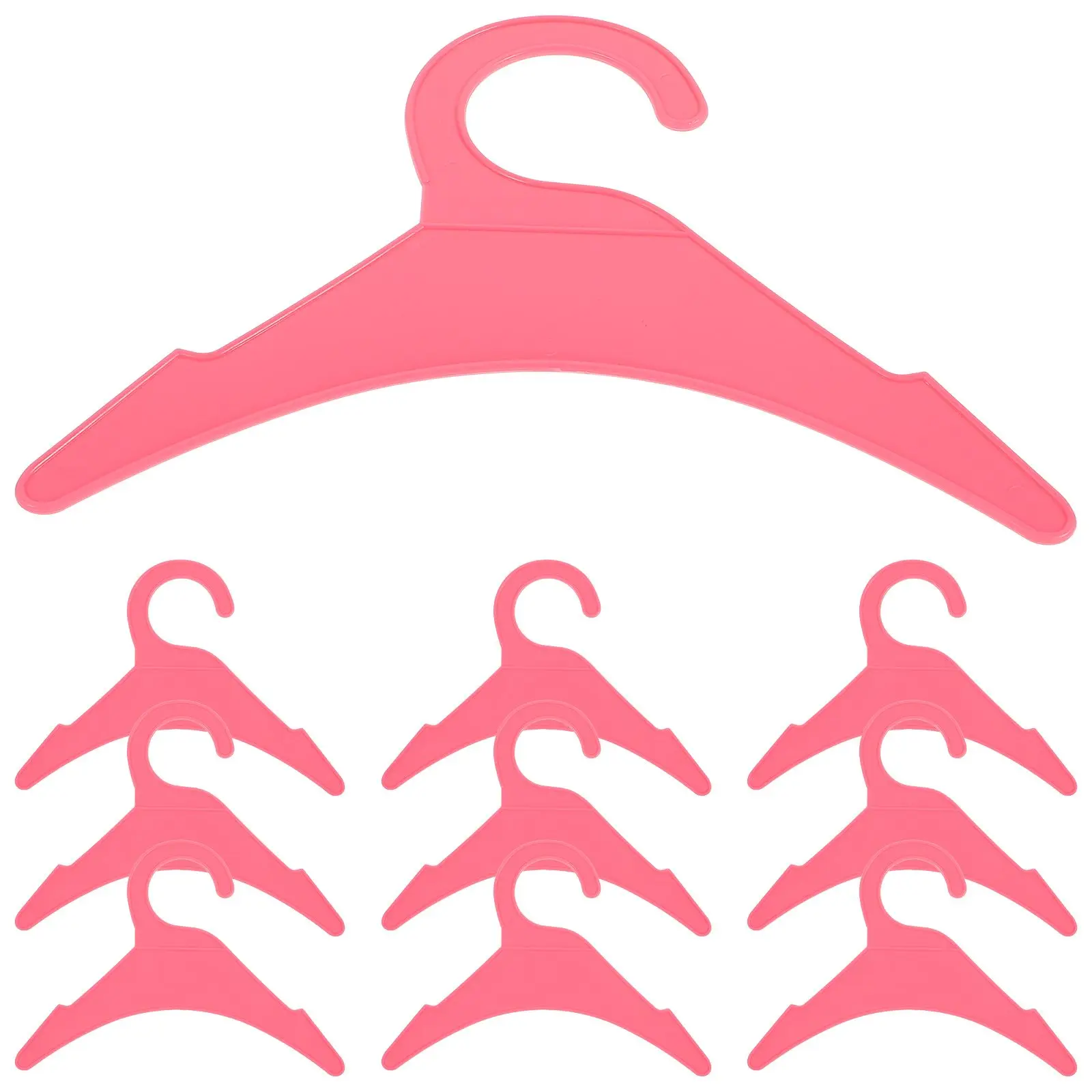 

10 Pcs Pet Clothes Hanger Hangers for Apparel Small Clothing Rack Dog Puppy Plastic