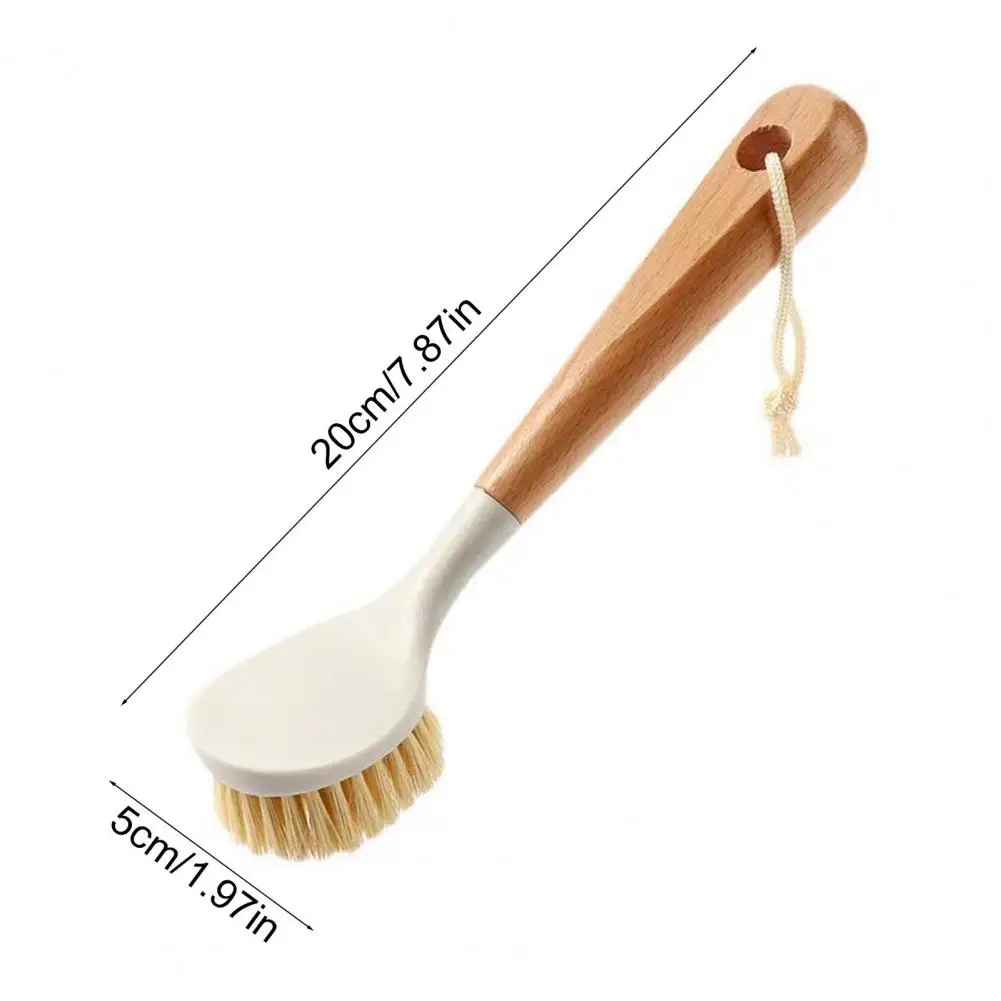 Durable Pot Scrubber 3pcs Pot Brush Set with Non-slip Handle Sturdy Bristles Scrubber for Kitchen Sinks Pans Plates Cookware