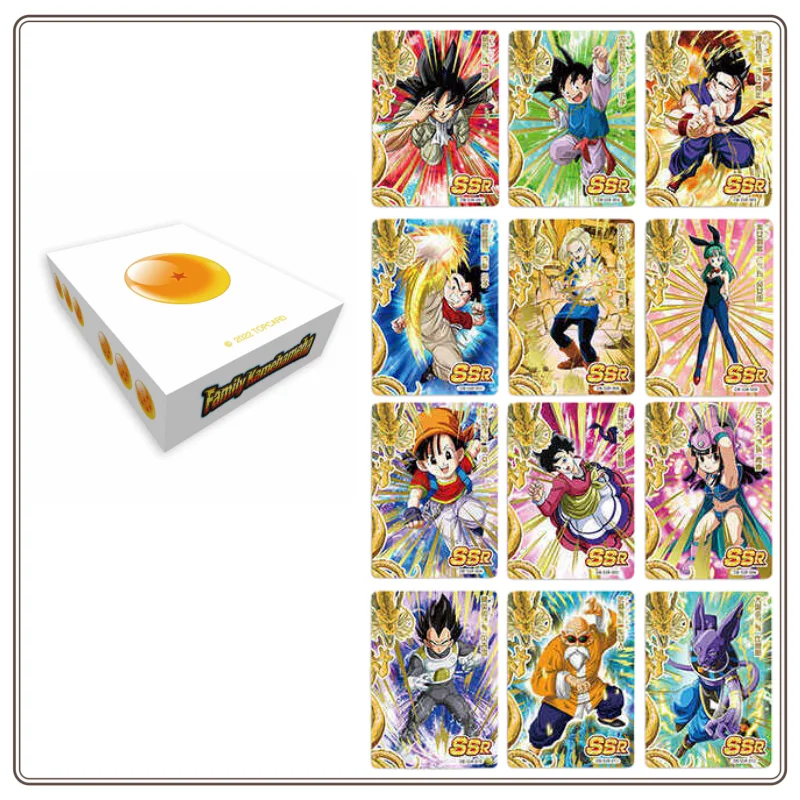Original 30th Anniversary Dragon Ball in Stock Valentines Card Dragonball Cards Manga Anime Photomasks Games Carte Collectible