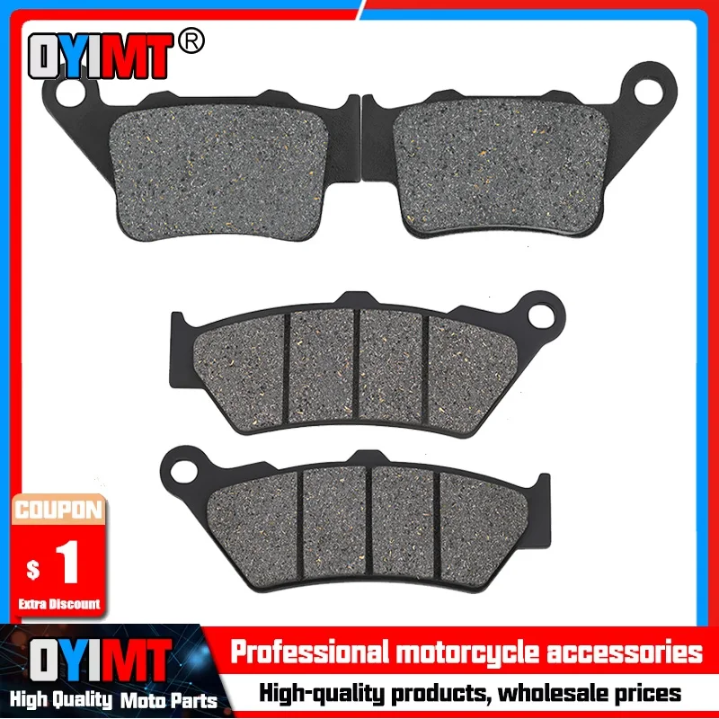 Kit de pastillas de freno delanteras y traseras para BMW, F650GS, F650 GS F 650 GS 2009-2016 G650GS F650CS F650ST F650 CS C1 125 200