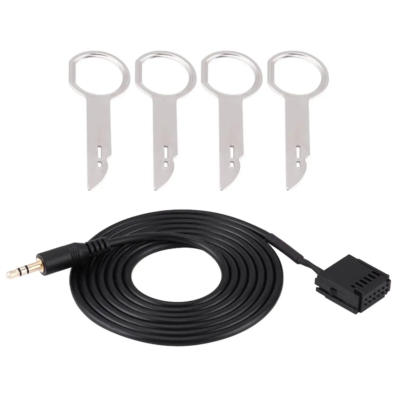 Audio Cable Adapter 150cm Universal Car Radio Interface Aux Cable Automotive Auxiliary Cord for Ford 6000CD Series