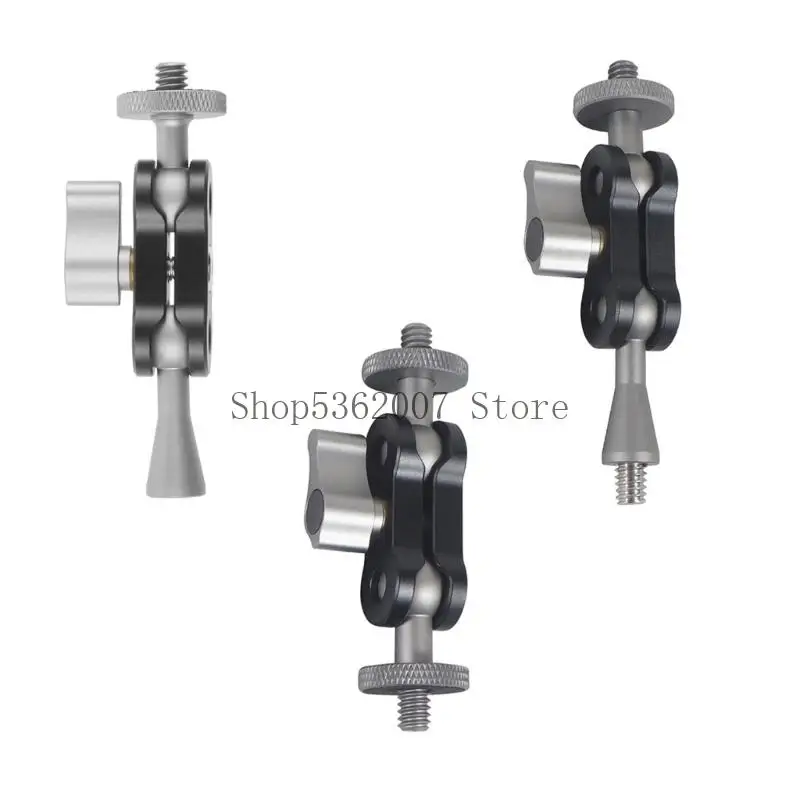 توضيح ذراع للفيديو والمعدات السمعية رؤوس الكرة المزدوجة 1/4 مسامير 40JB