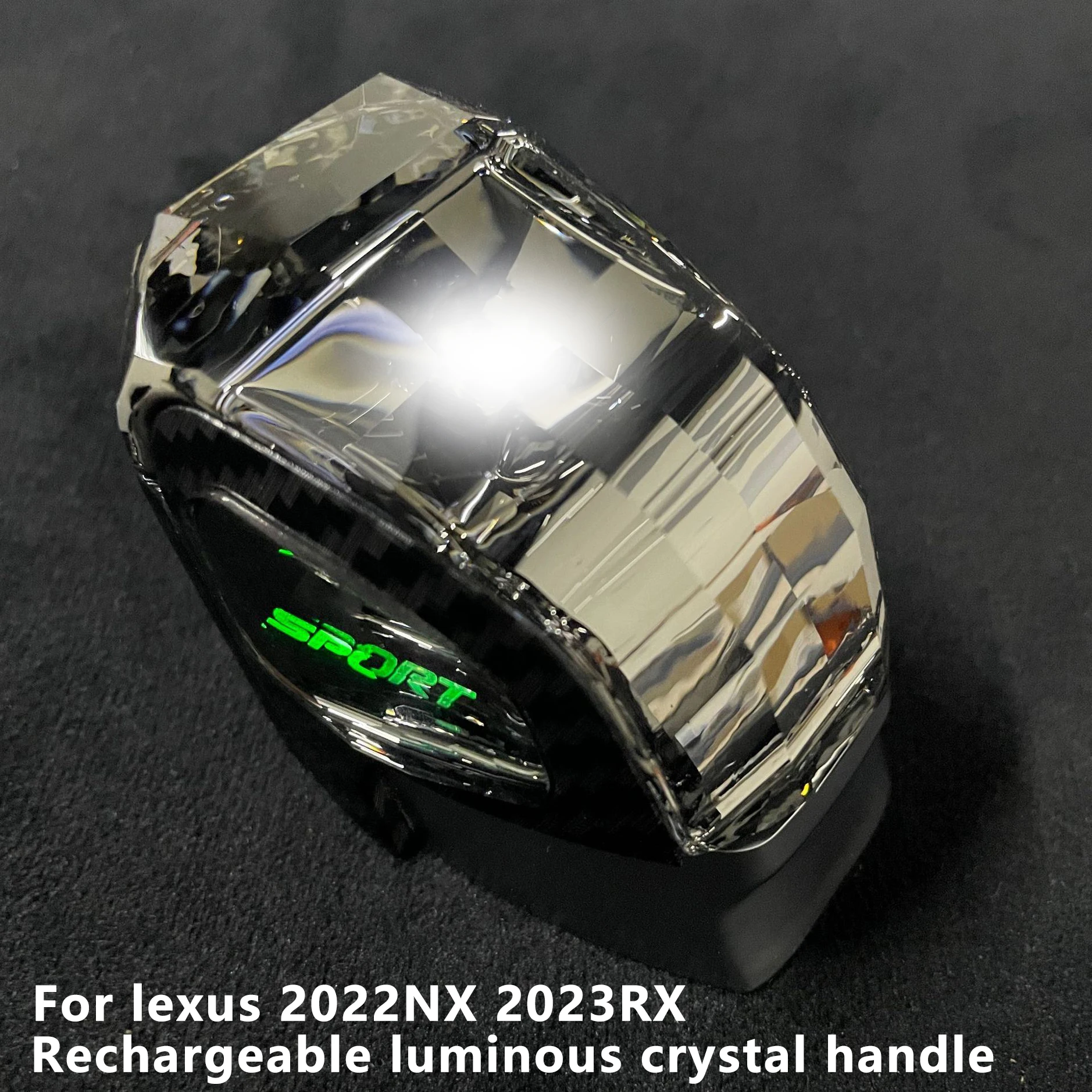 For Lexus 2022NX luminous crystal gear upgrades and refits the interior of 2023RX NX260 NX400H RX350 crystal gear shift lever