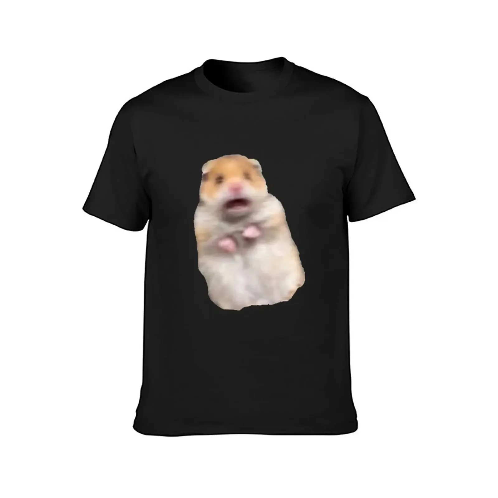 screaming hamster meme T-Shirt oversized vintage t shirts anime shirts men