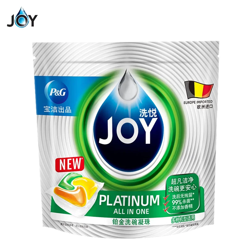JOY Dishwasher Detergent Pod 24 Pods Detergent Capsules 4-in-1 Formula with Salt & Rinse Aid Effect No Residue Kills Bacteria