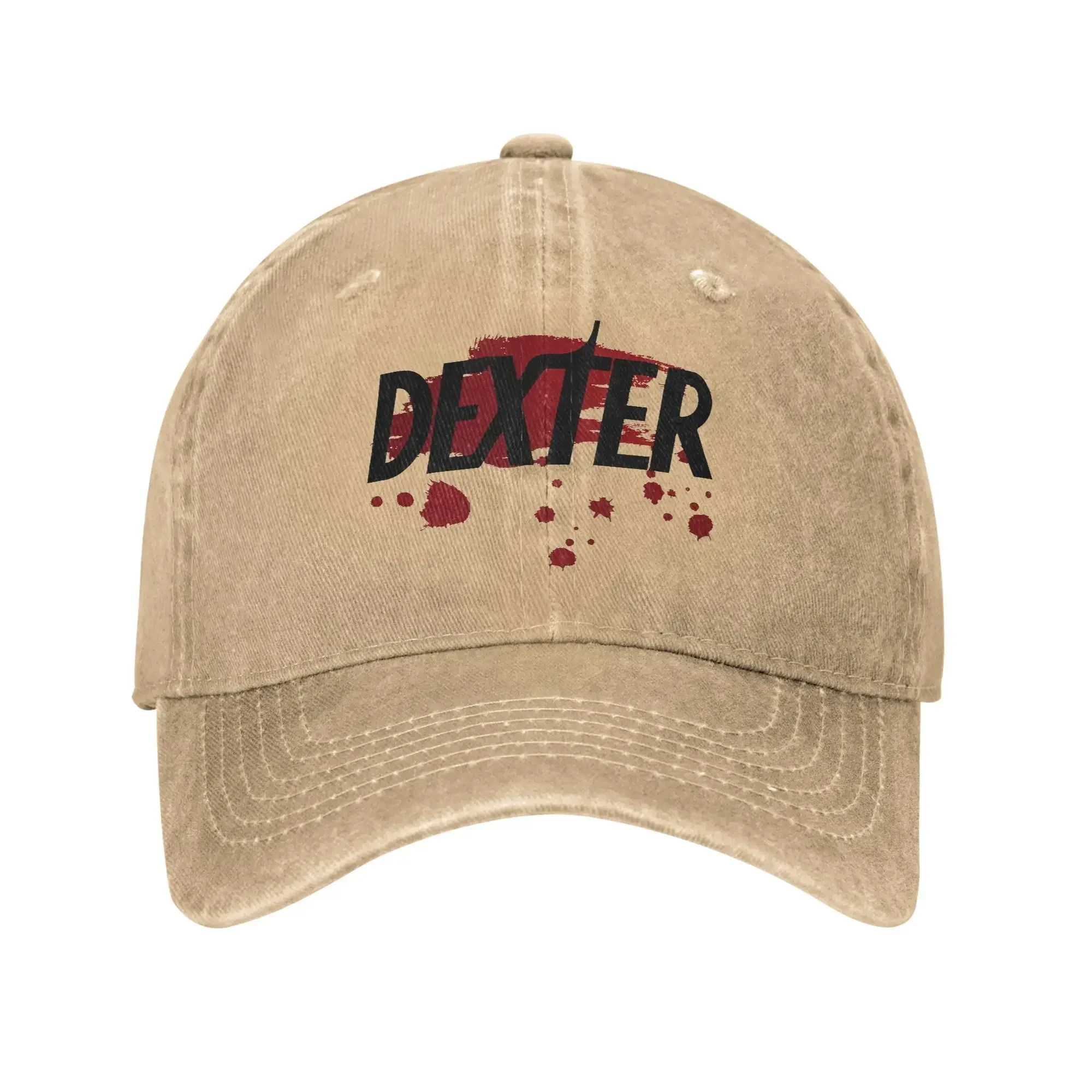 قبعة بيسبول مغسولة Dexter Morgan Blood Spring Trucker Hat للنساء والرجال برنامج تلفزيوني قبعات بيسبول عصرية للتنس والتزلج والشمس