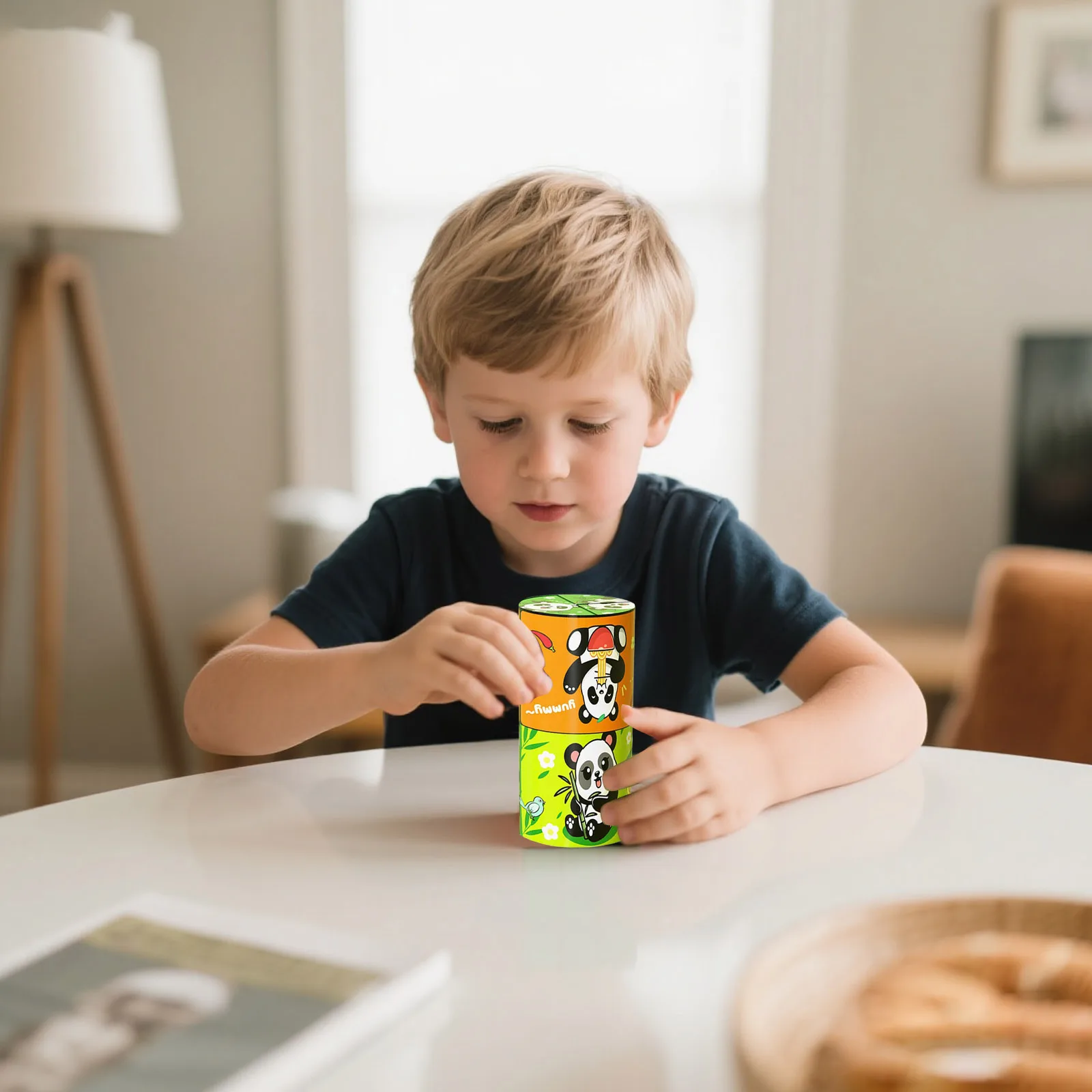 Jogos para 2-4 anos dobrável panda cubo conjunto 3d deformado cubo alívio do estresse construir um presente para o estresse e a criança matemática idade 2