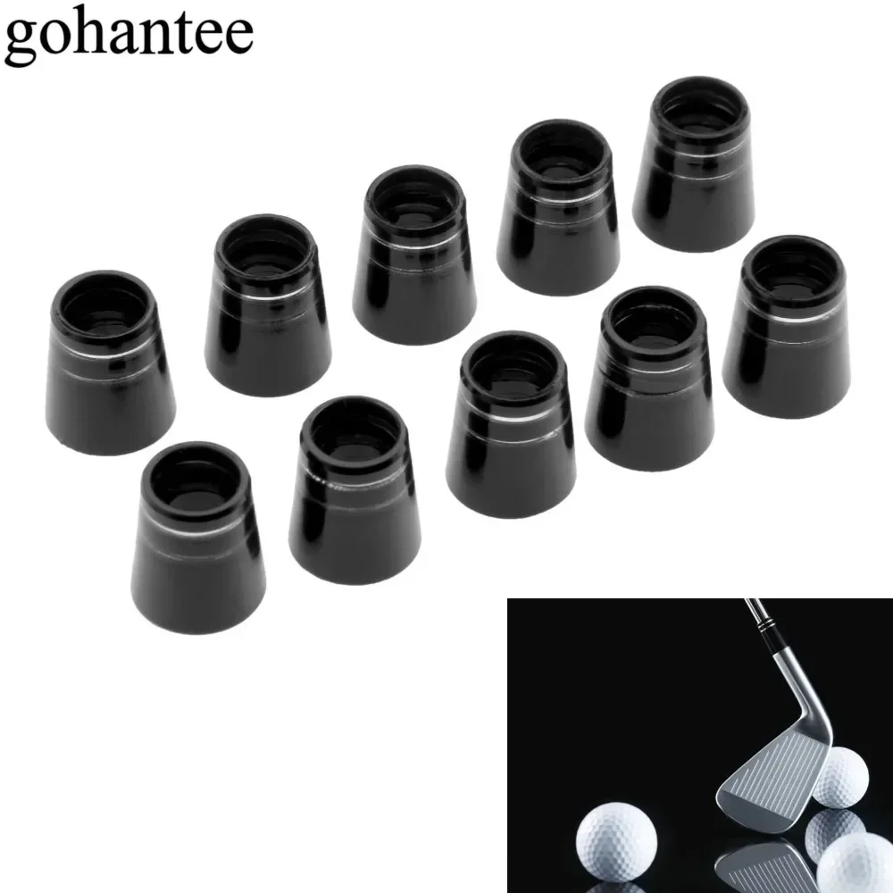 gohantee 10 Pcs/Lot Golf Club Ferrules For 0.335 Inch Tip Irons Shaft 8.6*15*13.5mm Golf Accessories Sleeve Ferrule Replacements