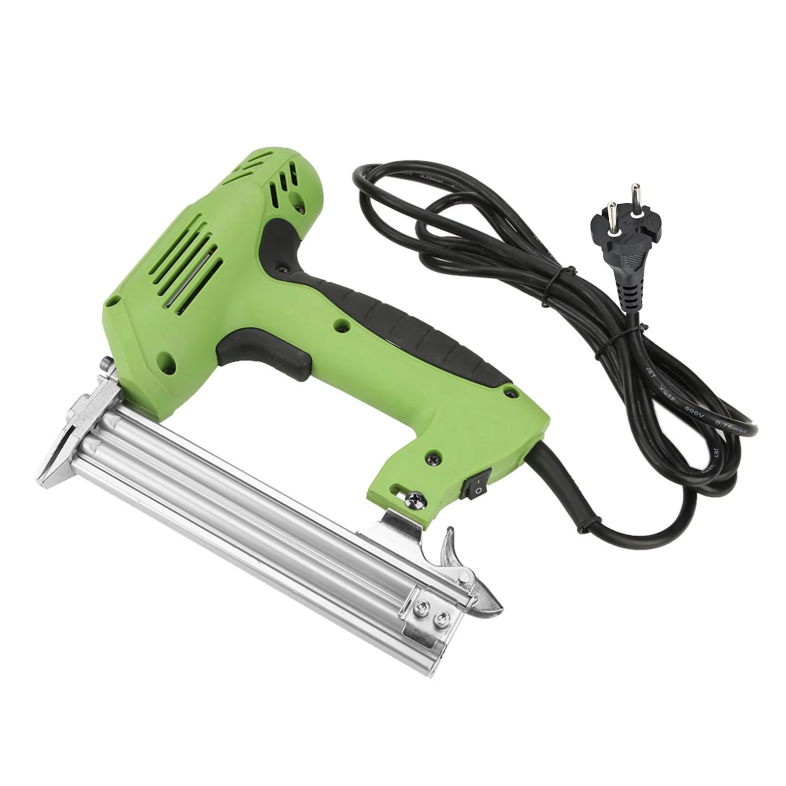 Электрический гвоздезабивной пистолет, эргономичный, с мягкой ручкой, многофункциональный проводной прямой гвоздезабивной станок для изготовления мебели, проводной электрический гвоздезабивной станок