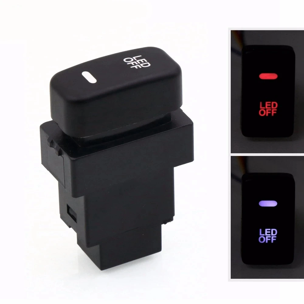 Car Fog Light Switch Daytime Running Light Switch with Blue Light for Mitsubishi Asx Lancer Outlander Pajero