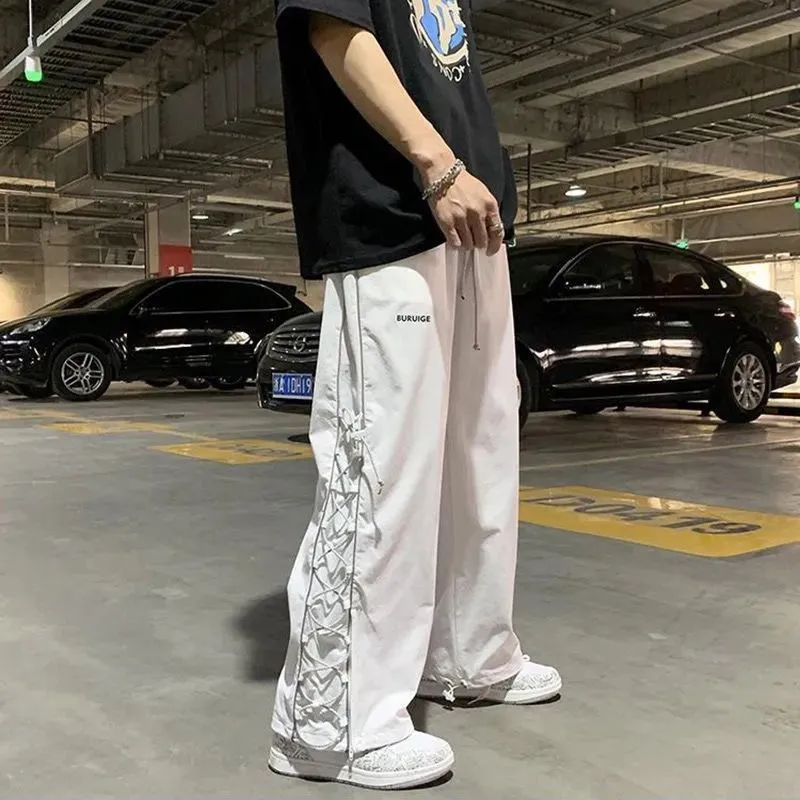 Casual Baggy Wide Leg Sweatpants 2023 Loose High Waist Streetwear Cargo Pants Womens Hippie Joggers Trousers Y2k Clothes