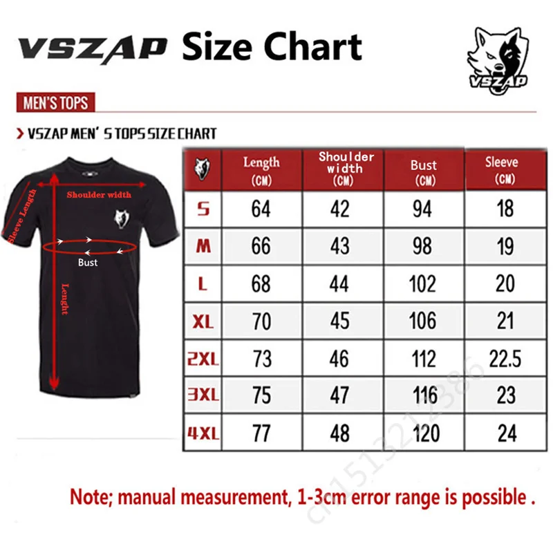 VSZAP Brazilian Jiu-Jitsu Sanda Boxing T-shirt MMA Black Rashguard Men's Workout Shirts Hip Hop Tight Fitting Anti Wear Clothing