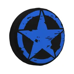 Custom America Army Tactical Military Star Tire Cover 4WD 4x4 RV Spare Wheel Protector for Prado Pajero Jeep 14