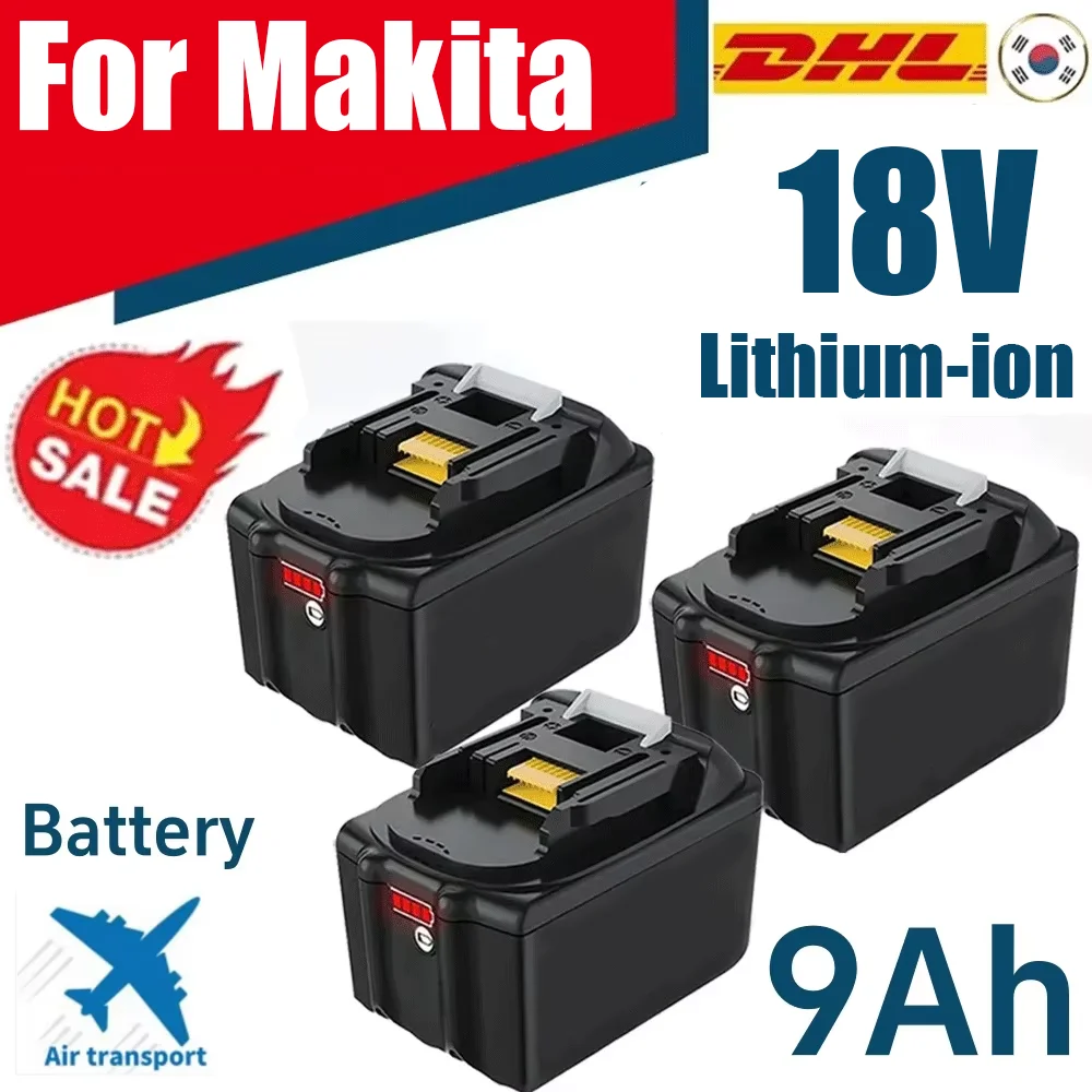 For Makita-batería recargable BL1890, herramienta eléctrica de repuesto de 18V, 9,0 AH, para DDF487 DGA404 DTW700 DHP487