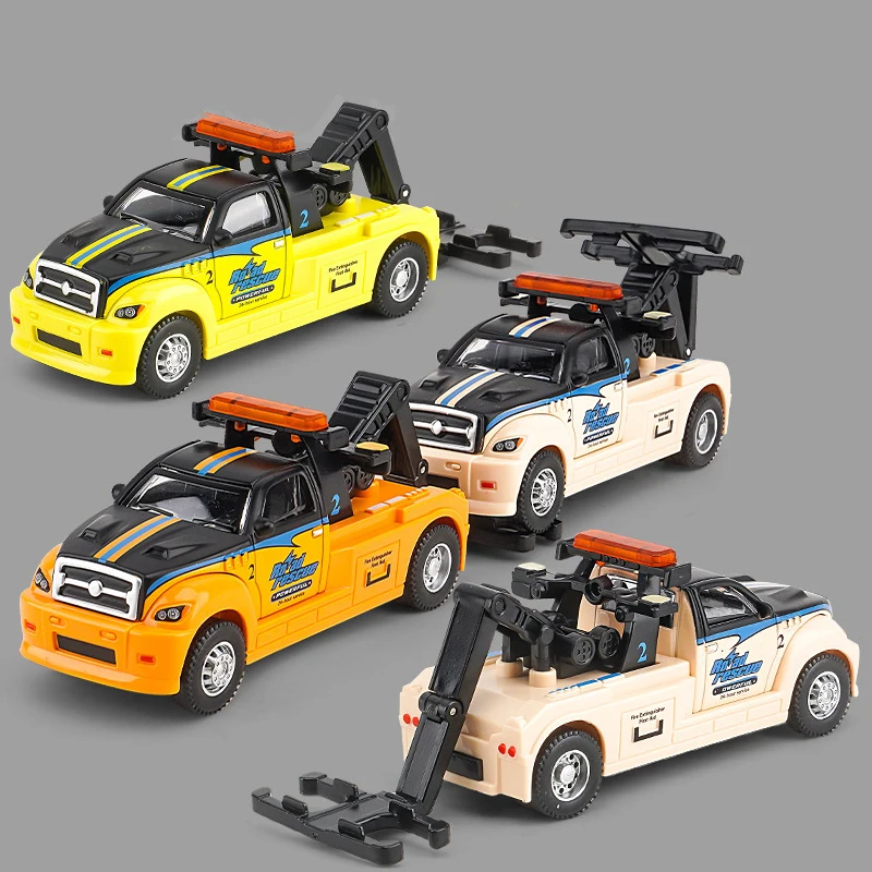 1 قطعة مقطورة محاكاة مصغرة لعبة مجسمة الصبي الكرتون نموذج سيارة معدنية دييكاست التراجع مقطورة لعب الأطفال سيارات لعبة الهدايا