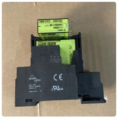 

(1pcs))Authentic ELESTA Relay SIM312 24VDC with Base SRD-SIM4 10-pin 8A Complete Set
