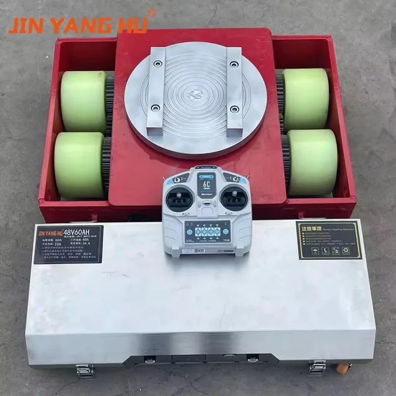 

Industrial Remote Control Electric Tank Trolley Cargo Moving Equipment Wireless Ransport Pallet Truck