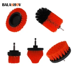 Electric Drillbrush Nylon Round Cleaning Brush For Bathtub Carpet Glass Tires Toilet Floors Rust Remover Cleaner Kit 22pcs