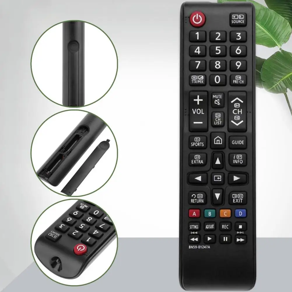 Stable  Useful English Version Remote Control Black Smart TV Controller Mini