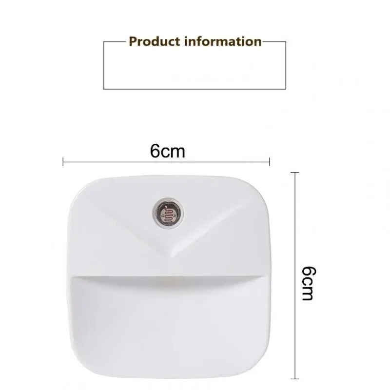 LED Night Light Toilet Sensor Lamp, Light Control Night Light Creative Energy-saving Night Light Energy-saving Night Light